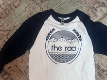 Load image into Gallery viewer, T-Shirt - Baseball - Navy sleeves with Navy Crest

