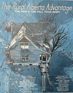 Poster - 2024 The Rise and The Fall US / Canada Tour - Red OR Blue